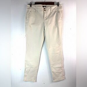 American Eagle Outfitters Straight Leg Pants in Light Cream